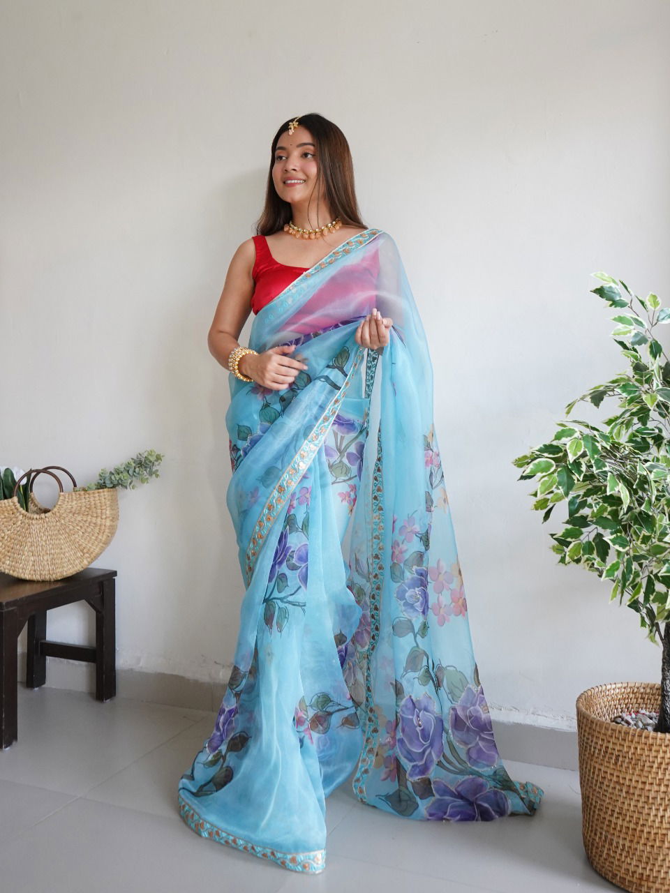 Nilam 01 Fancy Organza Wholesale Party Wear Sarees Catalog
